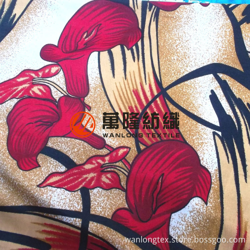 Printed Turkish Style Suede Fabric